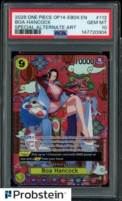 2026 One Piece OP14-EB04 EN Special Alternate Art #112 Boa Hancock PSA 10 - Image 1
