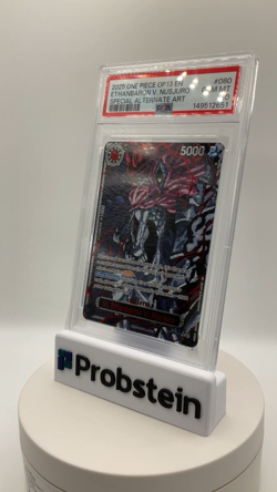 2025 One Piece OP13 Special Alt Art Demon God #080 Ethanbaron V. Nusjuro PSA 10 - Image 2