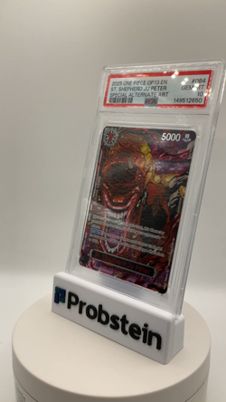 2025 One Piece OP13 Special Alt Art Demon God #084 St. Shepherd Ju Peter PSA 10 - Image 2