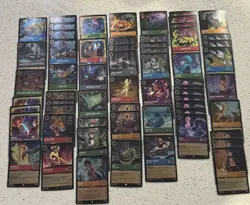 Disney Lorcana Winterspell, Whispers, Fabled Mixed 60+ Card Lot ALL COLD FOIL - Image 1