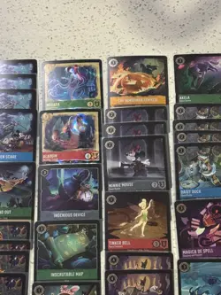 Disney Lorcana Winterspell, Whispers, Fabled Mixed 60+ Card Lot ALL COLD FOIL - Image 3