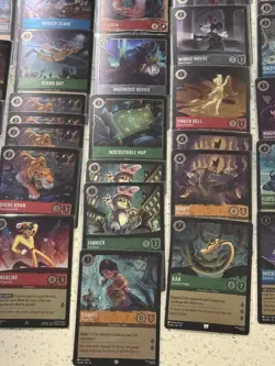Disney Lorcana Winterspell, Whispers, Fabled Mixed 60+ Card Lot ALL COLD FOIL - Image 4