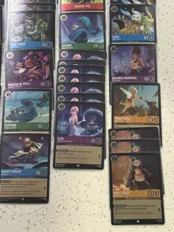 Disney Lorcana Winterspell, Whispers, Fabled Mixed 60+ Card Lot ALL COLD FOIL - Image 5