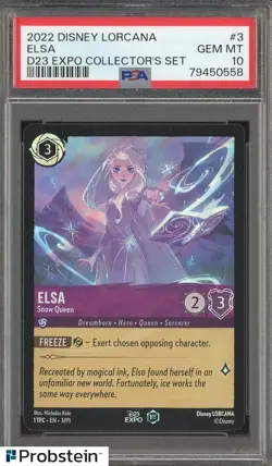 2022 Disney Lorcana D23 Expo Collector's Set #3 Elsa PSA 10 GEM MINT - Image 1
