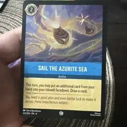Sail the Azurite Sea Disney Lorcana Azurite Sea Cold Foil 163/204 Single - Image 1