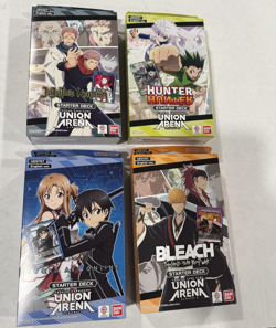 Union Arena: Four Player Starter Bundle - 4 New Decks - Bleach, HxH, JJK, SAO - Image 1
