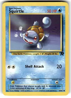 Squirtle - 68/82 - Common - Team Rocket - Pokemon Card - NM - Image 1