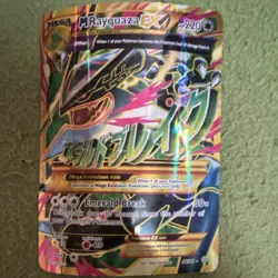 Pokemon Mega Rayquaza EX Full Art Ultra Rare Holo Card XY Ancient Origins 98/98 - Image 1