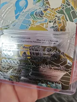 Pokemon Silver Foil Fan Art M Mecha Dragonite EX Textured Collector Card 005/015 - Image 4
