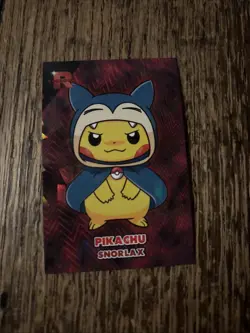 Pikachu Poncho Snorlax - Cracked Ice Holo - Team Rocket Card Database - Pokemon - Image 1