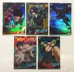 Lot of 5 Japanese Mobile Suit Gundam Arsenal Base Master Rare Card set - Image 1