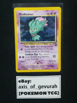Misdreavus #39 Black Star Promo [LP] Pokemon Card Wizards of the Coast WOTC - Image 1