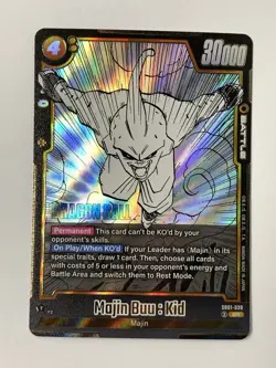 Dragon Ball Super Card Game Manga Booster SB01-039 SR Majin Buu Kid - Image 1