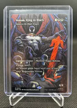 MTG Venom King In Black 0022 NON FOIL Borderless Mythic - Image 1