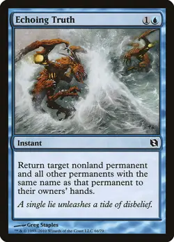 1x Echoing Truth NM Eng MTG - Elspeth Vs Tezzeret - Image 1