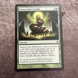 Green Sun's Zenith - Mirrodin Besieged - MTG Magic the Gathering - NM - Image 1