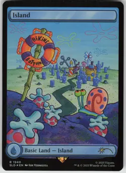 MTG Island Rainbow Foil NM Secret Lair Drop Series Magic 1940 - Image 1