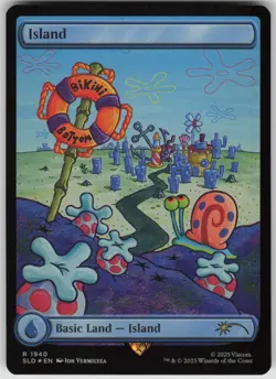 MTG Island Rainbow Foil NM Secret Lair Drop Series Magic 1940 - Image 1