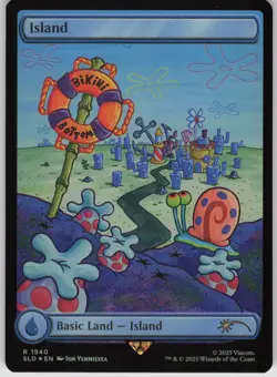 MTG Island Rainbow Foil NM Secret Lair Drop Series Magic 1940 - Image 1