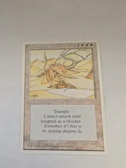 Elder Land Wurm MTG Core Set 4th Edition Regular MTG NM - Image 1