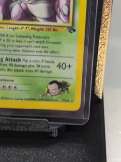 Pokemon TCG Giovanni's Nidoking Gym Challenge Holo Card 7/132 Unlimited Rare - Image 5