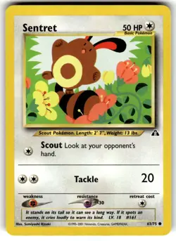 Neo Discovery Pokemon TCG Sentret 63/75 NM - Image 1