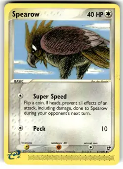 Pokemon TCG Spearow EX Sandstorm 81/100 Regular Common - Image 1