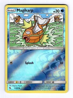 Magikarp Hidden Fates #15 (2019) Common Reverse Holo NM Pokemon - Image 1