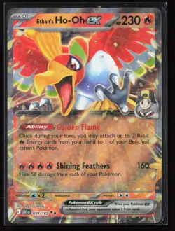 Ethan's Ho-Oh ex 039/182 SV10: Destined Rivals Pokemon TCG NM - Image 1