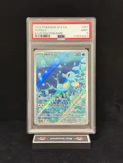 2024 Pokemon Sfa En-Shrouded Fable Illustration Rare Horsea #067 PSA 9 - Image 1