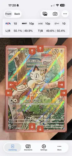 Pokemon TCG Meowth 106/094 Illustration Rare NM (possible Black label) - Image 5