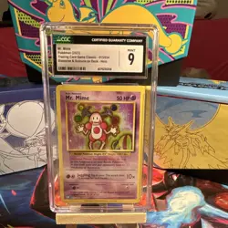 Pokemon TCG Mr. Mime 013/034 Classic Holo CGC Mint 9 - Image 1
