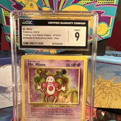 Pokemon TCG Mr. Mime 013/034 Classic Holo CGC Mint 9 - Image 2