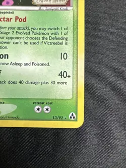 Pokemon TCG Victreebel - 13/92 - Legend Maker Reverse Holo Rare Stamped - Image 3