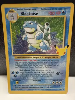 Pokemon TCG Blastoise Celebrations: Classic Collection 2/102 Holo Holo Rare - Image 1