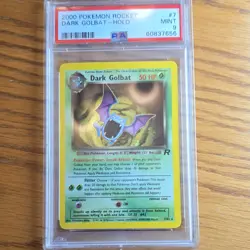 Pokemon TCG Dark Golbat Holo Rare Team Rocket 7/82 2000 Unlimited PSA 9 - Image 1