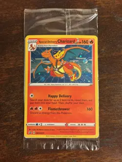 Pokemon Special Delivery Charizard SWSH075 Promo Sealed PSA 10 LikelyU SWIRL - Image 1