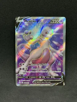 Pokemon Mewtwo v SWSH229 Black Star Promo - Image 1