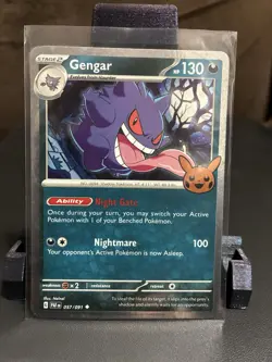 Pokemon TCG Gengar Cosmos Trick or Trade 2024 NM - Image 1
