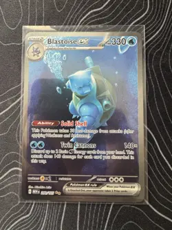 Pokemon Blastoise ex 200/165 Sv: Scarlet & Violet 151 Special Illustration Rare. - Image 1