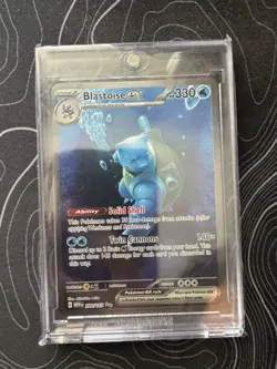 Pokemon Blastoise ex 200/165 Sv: Scarlet & Violet 151 Special Illustration Rare. - Image 3