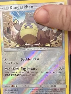 Pokemon TCG English Sun & Moon Unified Minds reverse foil Kangaskhan 163/236 - Image 2
