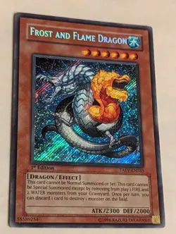 Yu-Gi-Oh Frost and Flame Dragon TAEV-EN033 Secret Rare 1st Edition Mint - Image 2