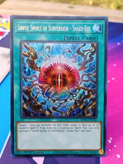 Yu-Gi-Oh Sinful Spoils of Subversion Snake-Eye MP24-EN104 Prismatic Secret Rare - Image 2