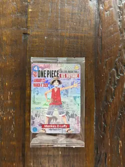 One Piece Monkey D Luffy US Voyage College Basketball Illinois Promo Card-SEALED - Image 1