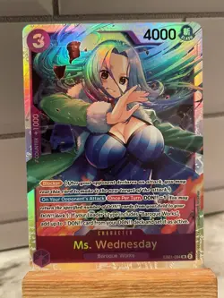 ONE PIECE TCG Memorial Collection Ms. Wednesday EB01-034 SR NM-M English - Image 1