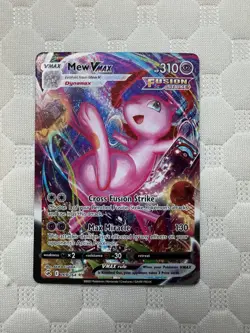 Pokemon Mew VMAX Alternate Art Holo Rare Card 269/264 Swsh08: Fusion Strike - Image 1