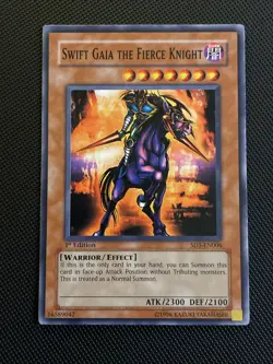 Swift Gaia the Fierce Knight - SD5-EN006 1st Edition - YuGiOh-LP Yu-Gi-Oh! Card - Image 1