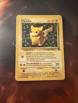 Pikachu Promo 1 WOTC Black Star Promo Card Free Shipping - Image 2