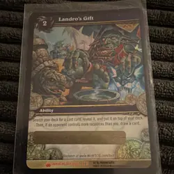 Blizzard Landro's Gift Wrathgate Loot Ability Card World of Warcraft TCG - Image 1